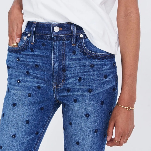 Madewell The High-Rise Slim Boyjean: Beaded Edition - Picture 3 of 13
